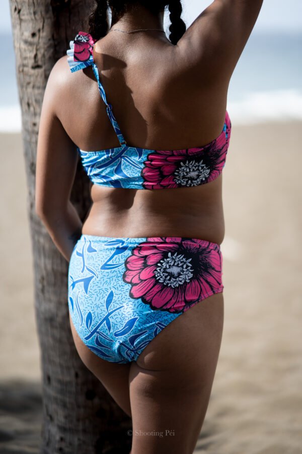 Maillot de bain ensemble 3 pièces style Afro.