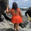Maillot de bain grande taille 2 pièces avec jupe.
