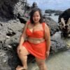 Maillot de bain grande taille 2 pièces avec jupe.
