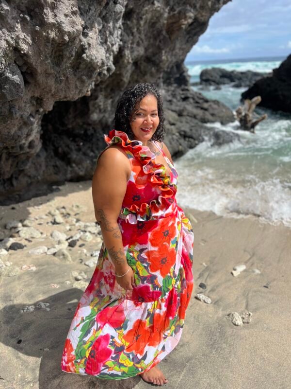 Maillot de bain flamenco, grande taille à fleur 2 pièces.