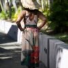 Maillot de bain, ensemble 2 pièces fleur tropicale.