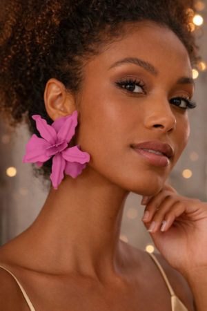 Boucle d'oreille Fleur.