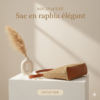 Sac effet raphia.